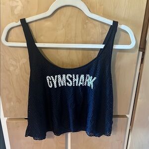 Gymshark Black Mesh Crop Top